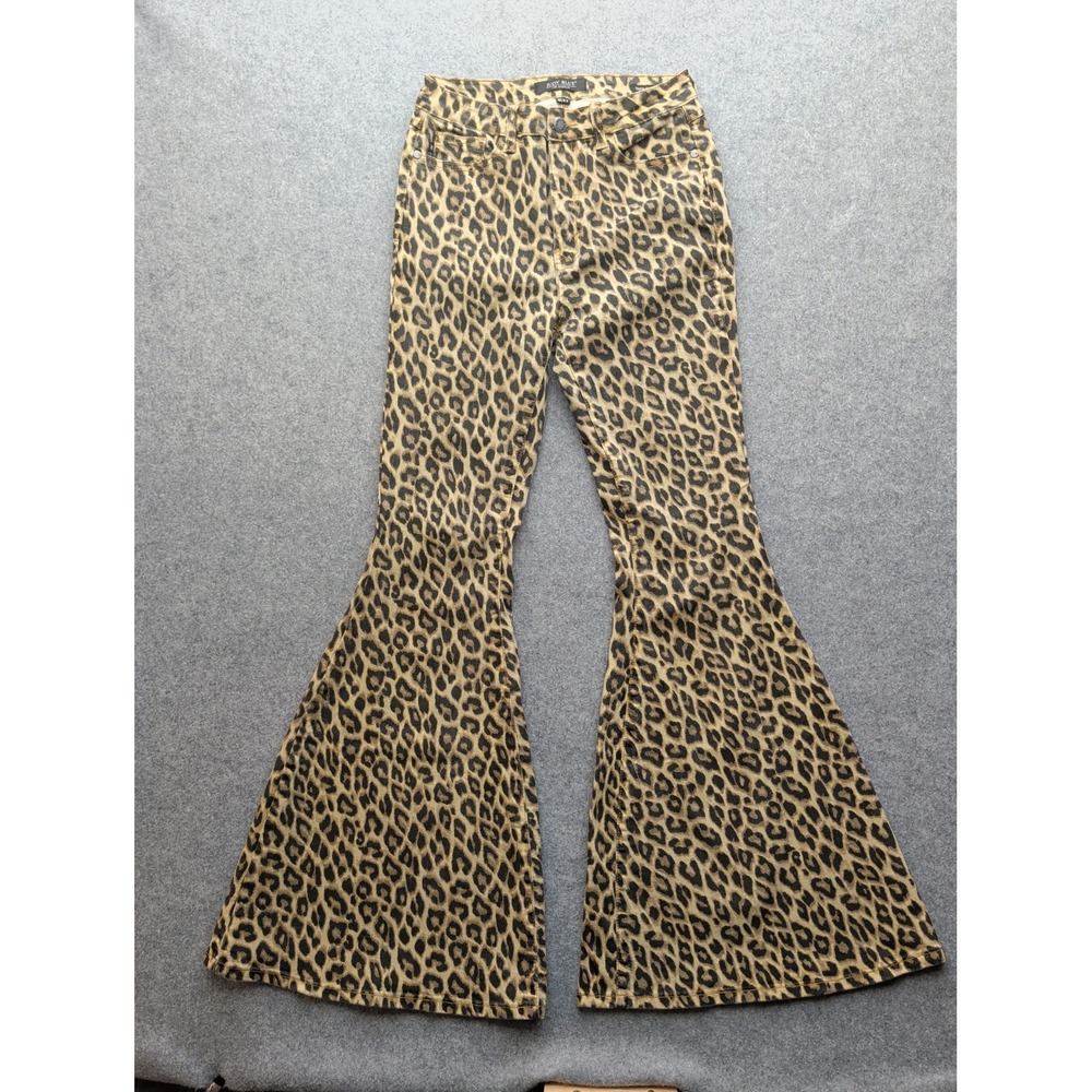 JUDY BLUE Los Angeles Women's Jacqueline Leopard Luxe Super Flare 5/27